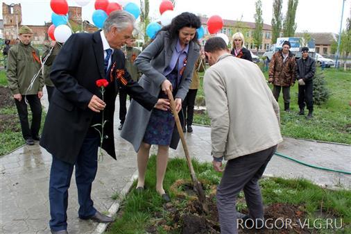 В Урюпинском районе появилась аллея экзотических деревьев