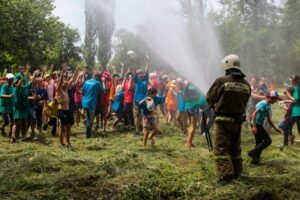 В детском лагере имени Гули Королёвой  из-за пожара эвакуировали детей