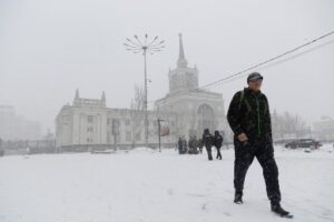 В Волгограде из-за снегопада видимость снизилась до 500 метров