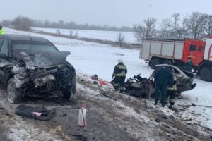 ГУ МВД опубликовало видео смертельного ДТП под Волгоградом