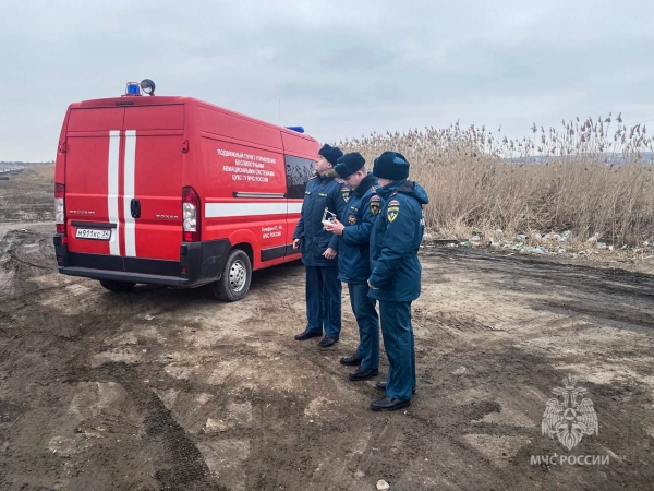 В Волгоградской области сотрудники МЧС запустили БПЛА