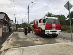 В Дзержинском районе Волгограда сгорела баня