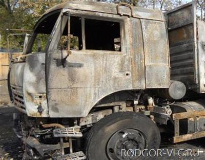 В Дзержинском районе Волгограда горел «КаМАЗ»