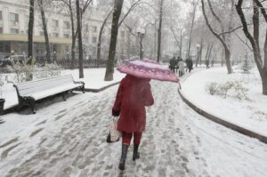 В Волгоградской области снег будет чередоваться с дождём