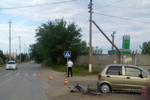 Под Волгоградом автоледи на «Дэу Матиз» насмерть сбила велосипедиста