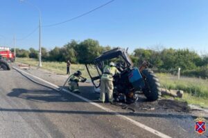 Тракторист пострадал в ДТП с фурой под Волгоградом