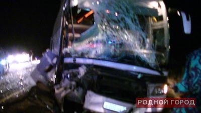 В Волгоградской области столкнулись три автобуса