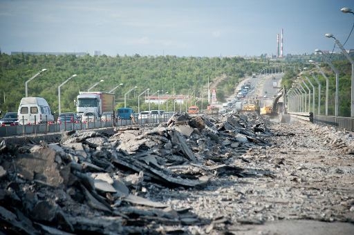 Первый этап ремонта моста через Царицу завершён в Волгограде