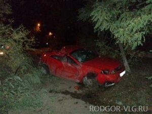 В Волгограде водитель иномарки врезался в дерево