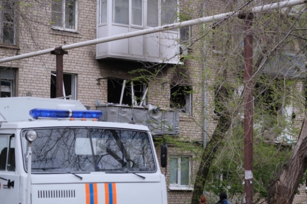 Появилось видео с места взрыва газа в доме на улице Титова в Волгограде