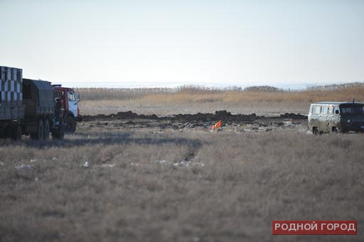 На месте крушения Су-24 под Волгоградом отслужили панихиду