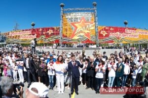 В Волгоград прибыл огонь 27-й Всемирной Универсиады