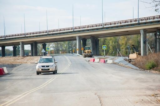 Новая транспортная развязка перед мостом через Ахтубу открыта для движения