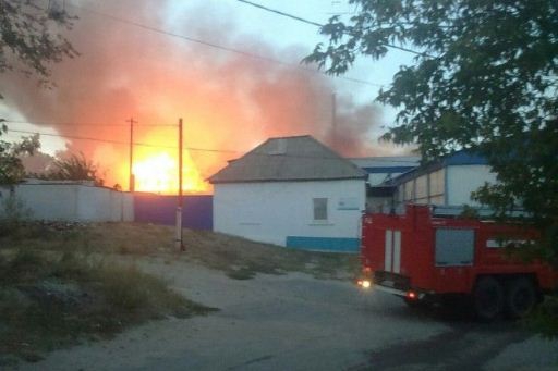 В Камышине выгорело административное здание Рыбзавода