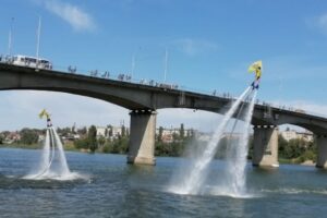 На Камышинском фестивале впервые прошло захватывающее флайборд-шоу