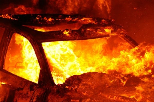 Под Волгоградом сгорела “Дэу Нексия”