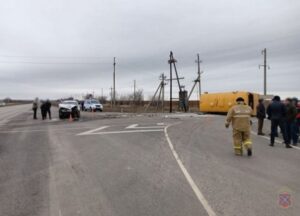 В Волгограде 11 пострадавших в ДТП со школьным автобусом получают медпомощь