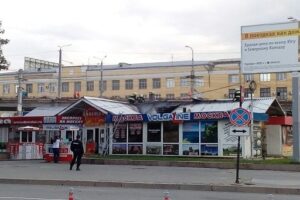 На Привокзальной площади сгорела шашлычная