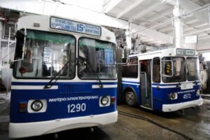 В центре Волгограда задымился троллейбус