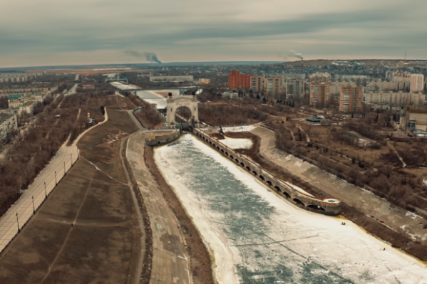 В Волгограде сняли Волго-Донской канал с высоты птичьего полета