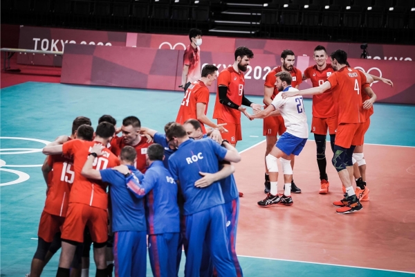 Российские волейболисты вышли в финал Олимпийских игр