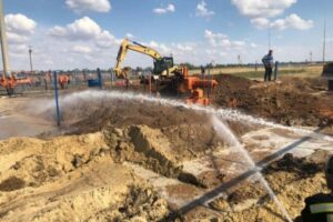 В Волгоградской области горел подземный магистральный газопровод