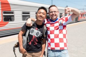 Российские и польские болельщики вместе посмотрят кино в Волгограде