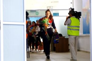 В Волгоград поздно ночью вернулись олимпийцы и Елена Исинбаева