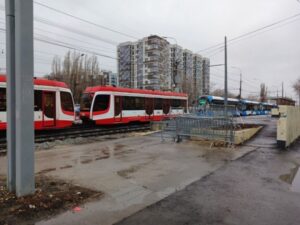 «Паровозик» из трамваев образовался в центре Волгограда