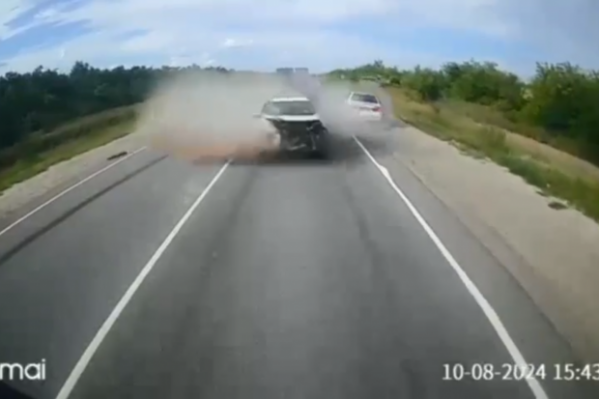 Смертельное ДТП в Волгоградской области попало на видео