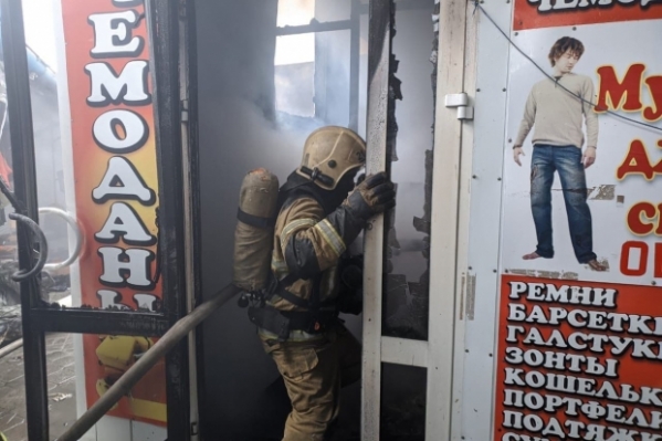На Качинском рынке потушили пожар