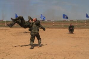 День военного разведчика под Волгоградом отметили показательными выступлениями