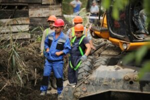 Прорыв магистрального трубопровода на западе Волгограда устранен