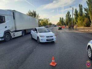 Под Волгоградом мотоциклист пострадал в ДТП