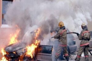 В Волгоградской области сгорели два автомобиля