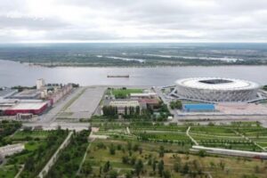Волгоград в аномальную жару показали с высоты птичьего полета