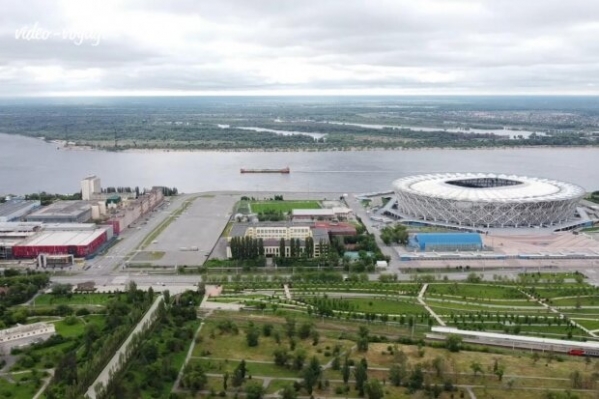 Волгоград в аномальную жару показали с высоты птичьего полета