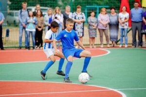 В Волгоградской области передают детям новые площадки, стадионы и спортивные комплексы