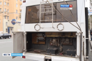 Троллейбус № 10 загорелся в центре Волгограда