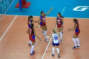 Российские волейболистки выиграли 3 матча в Калининграде