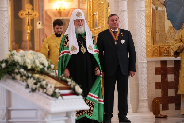 Патриарх Кирилл и Андрей Бочаров встретились Волгограде