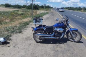 Под Волгоградом на трассе столкнулись два мотоциклиста