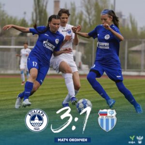 Волгоградские футболистки проиграли сверстницам из Астрахани