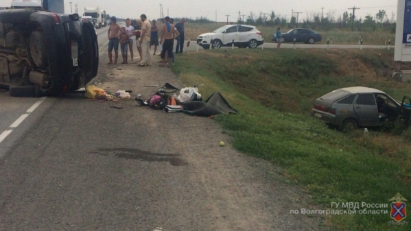 Под Волгоградом в ДТП «Мицубиси» и ВАЗа пострадал 32-летний водитель