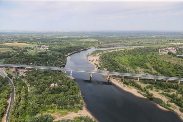 Под Волгоградом начали строить третий пусковой комплекс моста через Волгу