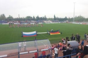 Андрей Бочаров побывал на «международном матче мира» на стадионе «Зенит»