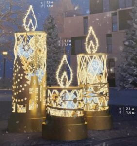 В центре Волгограда установят светодиодные свечи