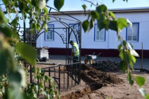 В Быковском районе обновленный парк у ДК откроют к сентябрю