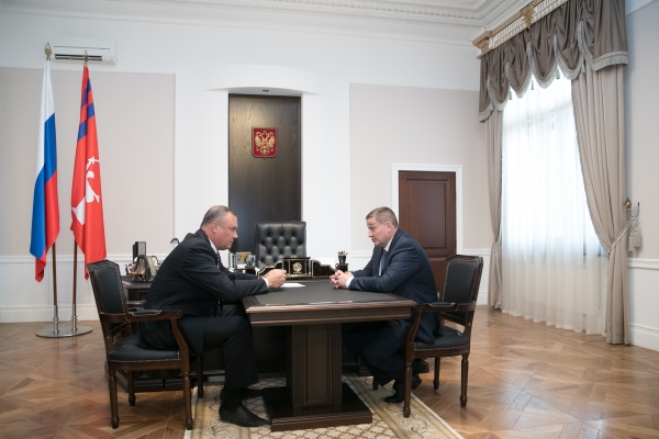 Губернатор Андрей Бочаров встретился с руководителем гордумы
