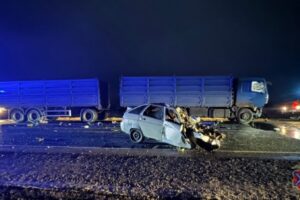 В ДТП с фурой на трассе в Волгоградской области погибли два человека